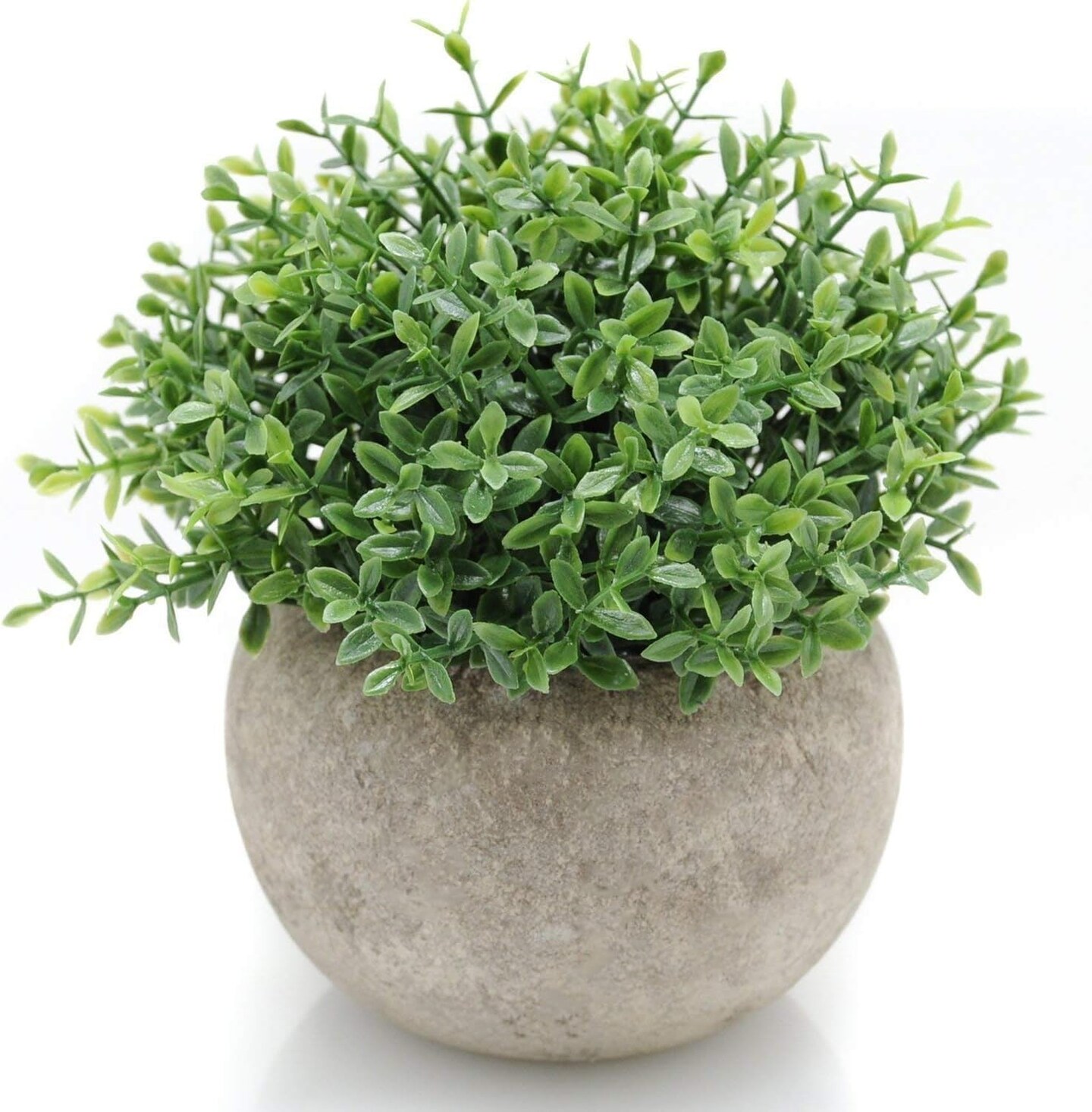 Mini Sage Green Potted Boxwood Topiary Artificial Plants for Home Decor Indoor, Farmhouse House Plant Office Small Desk Shelf Apartment Coffee Bar Bathroom Decor Guest Room, Small Fake Plant