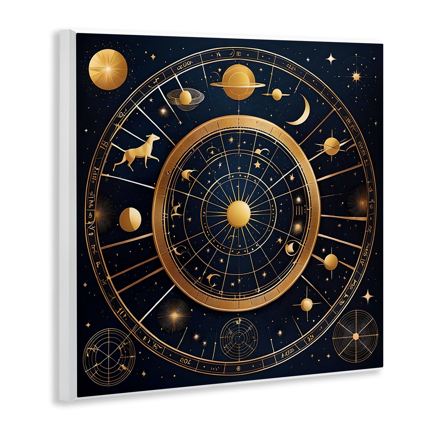 Stupell Industries Astrology Zodiac Birth Chart Wall Plaque Design by Tabz Jones