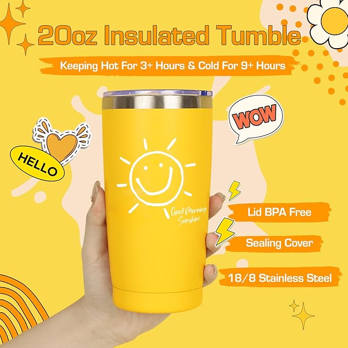 Unique 10pcs Birthday Gift Baskets for Women - Sister &#x26; Friendship Cheer Up Box with Get Well Soon &#x26; Sunshine Gifts!