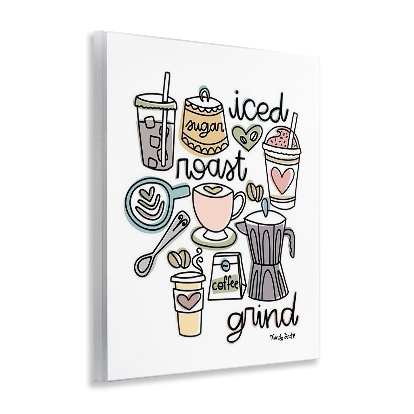 Stupell Industries Various Coffee Types Trend Wall Plaque Design by Mandy Ford Art + Illustration