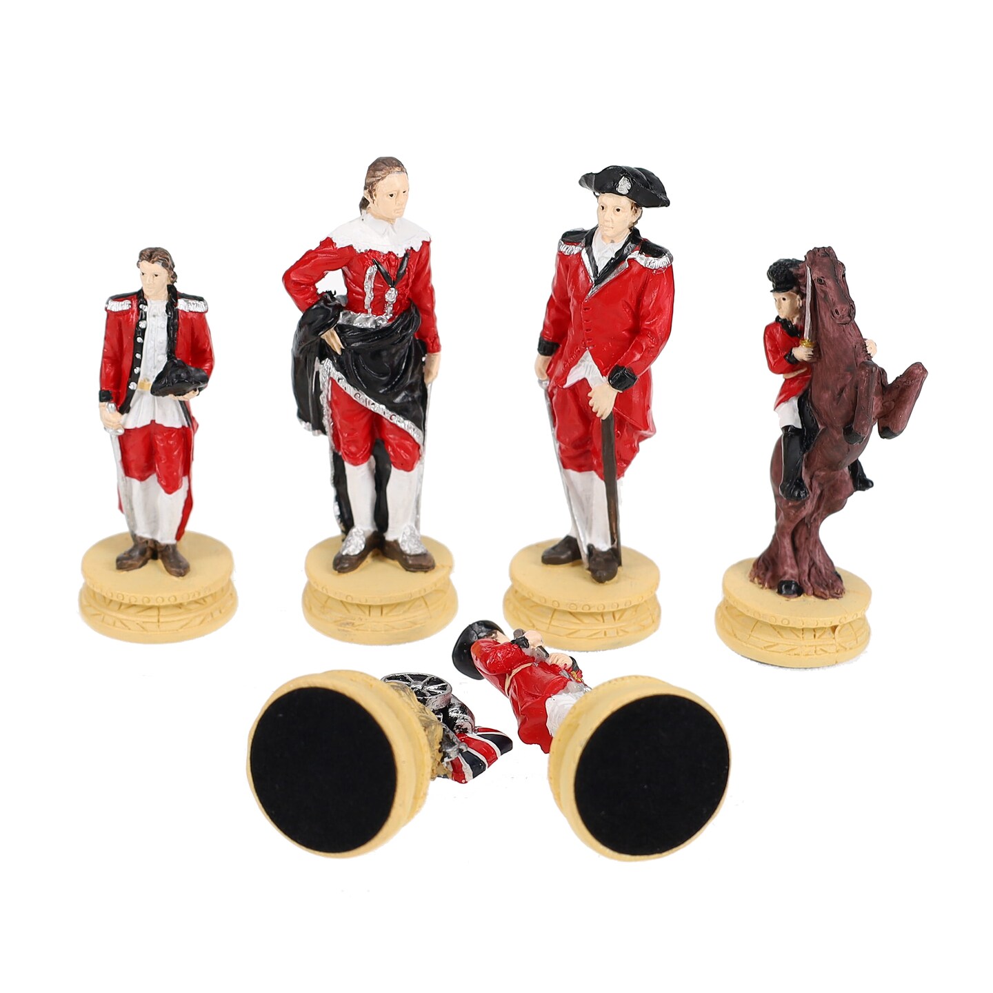 WE Games American Revolutionary War Chess Pieces, 3.5 inch king
