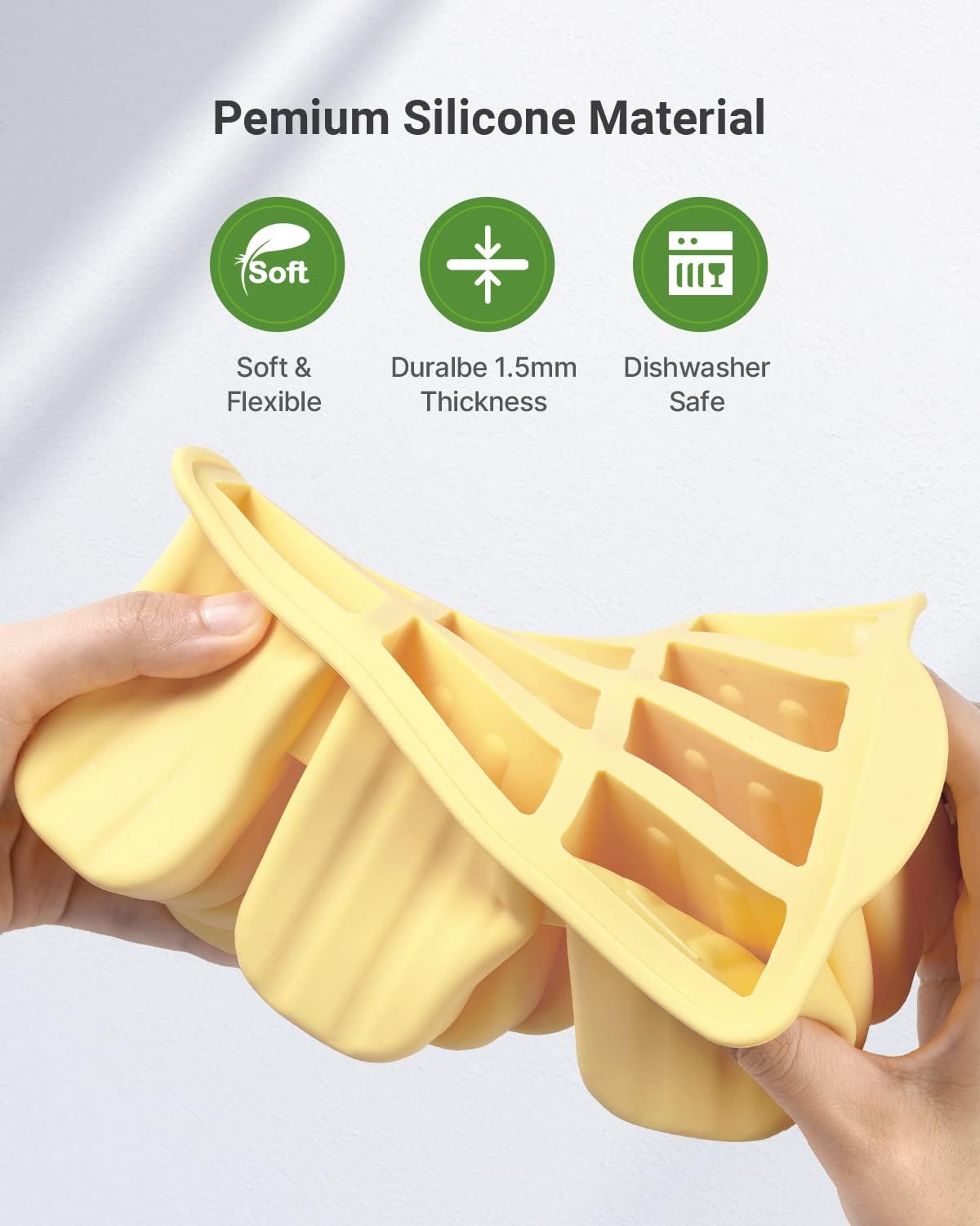 Popsicles Molds,12 Pieces Silicone Popsicle Molds Easy-Release BPA-free Popsicle Maker Molds Ice Pop Molds Homemade Popsicle Ice Pop Maker with 50PCS Popsicle Sticks+Cleaning Brush