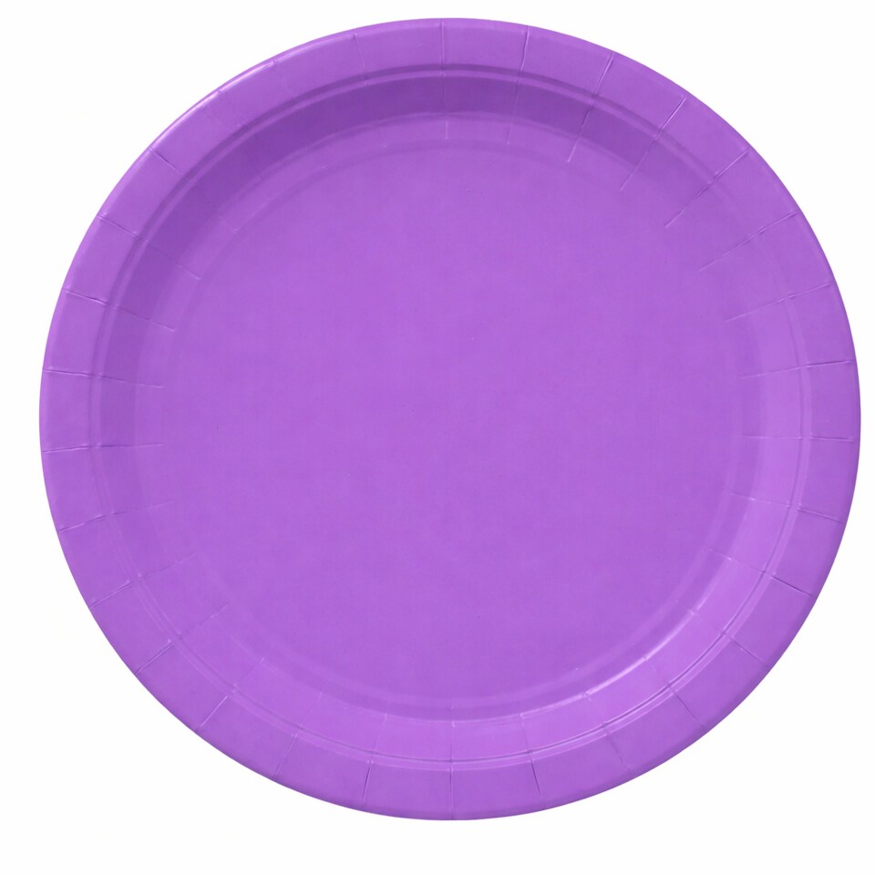 9” Pink Paper Plates | Disposable Party Plates for Crafts, Classrooms & Celebrations