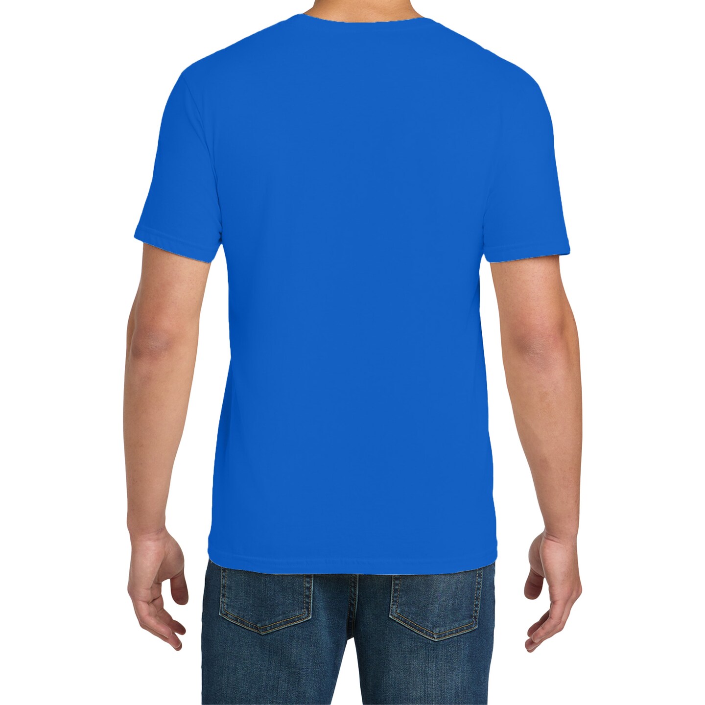 Gildan Men’s Softstyle Cotton T-Shirt, Lightweight Blank Tee for DIY Crafts & Custom Printing, Royal