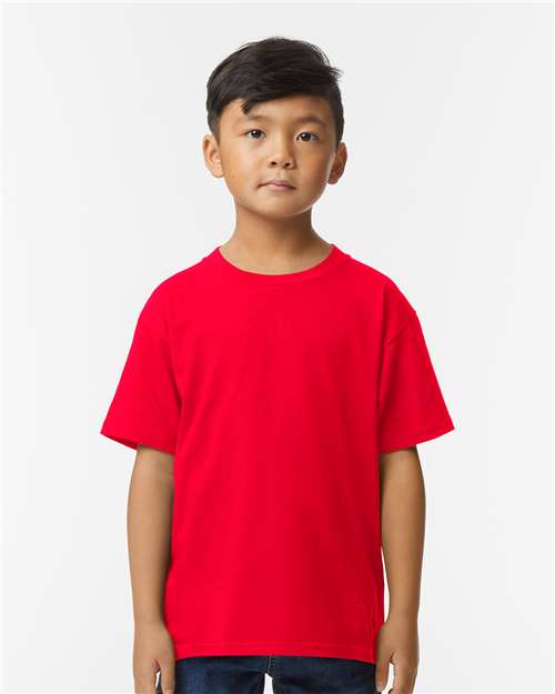 Gildan® Softstyle Youth Midweight Crewneck T-Shirt for School Wear, Sports & Everyday Kids Tee