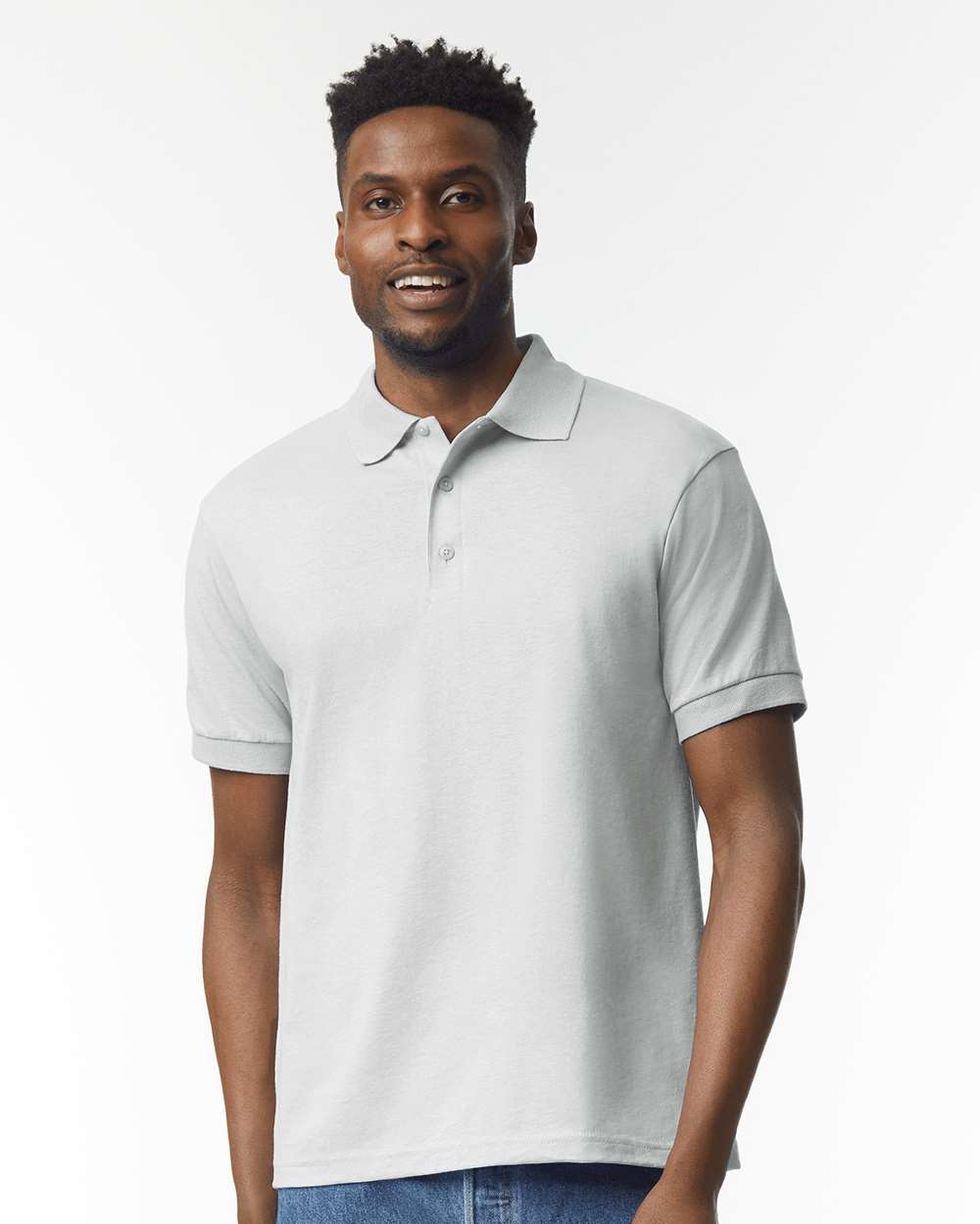 Gildan Jersey Short Sleeve Polo T-Shirt for Men Mix Colour Adult Dryblend Tee