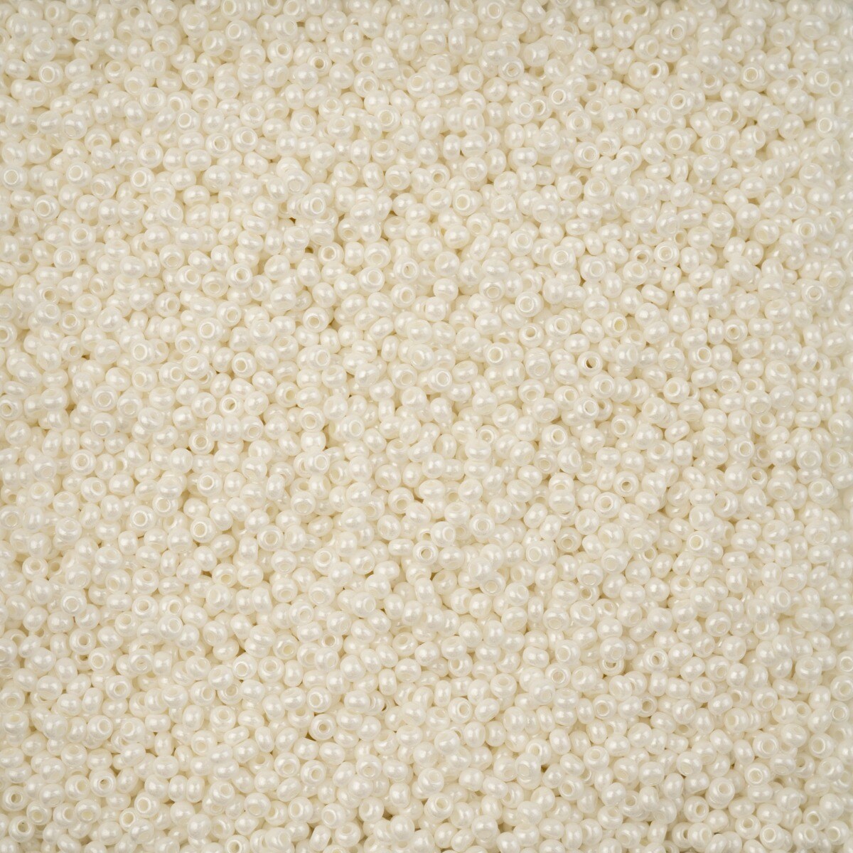 John Bead 11/0 Pearl Chalk Luster Terra Finish Czech Glass Seed Beads, 23g