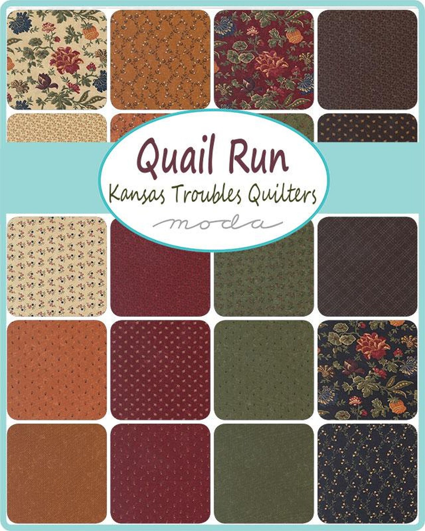 Quail Run Mini Charm 9830MC by Kansas Troubles from Moda by the pack
