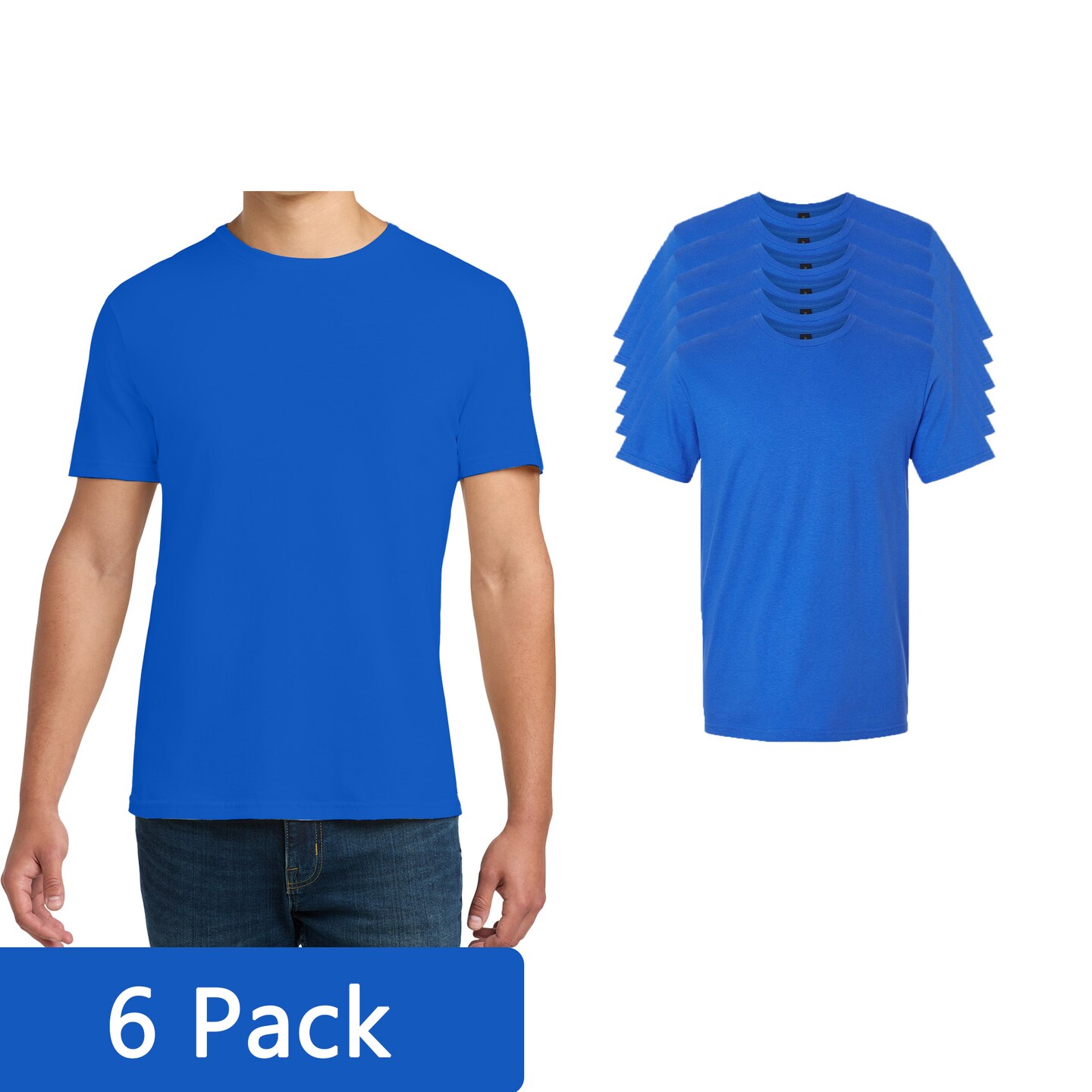 Gildan Softstyle T-Shirt, Men's Short Sleeve Blank for Custom Printing & Crafting, Royal, S–3XL