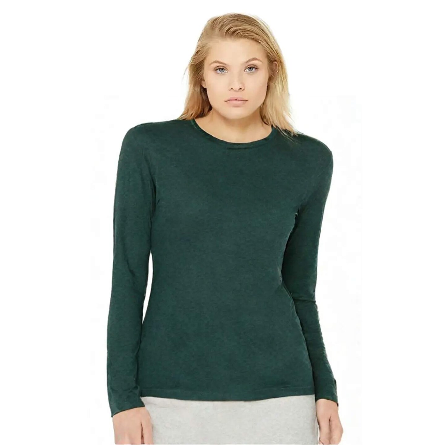 BELLA + CANVAS® Unisex Triblend Long Sleeve Tee Lightweight Retail Fit Airlume Blend Everyday Casual Shirt