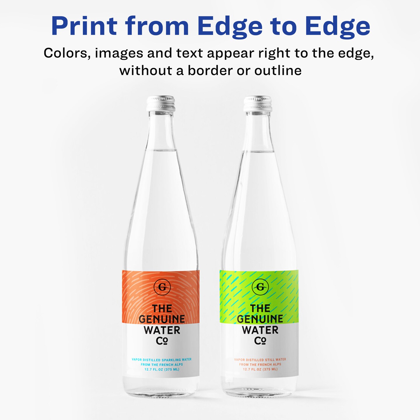 Avery® Print-to-the-Edge Printable Shipping Labels, 3.75" x 4.75", Matte White, Sure Feed® Technology, Laser & Inkjet Compatible, 100 Blank Labels, Great for Mailing, Branding, and More (6878)