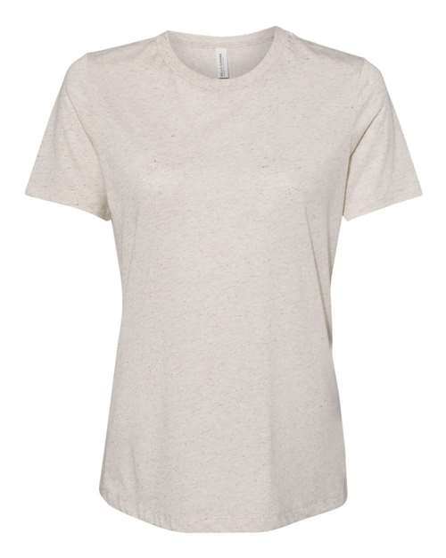 BELLA + CANVAS Women’s Relaxed Fit Crew Neck Short Sleeve Triblend Tee for Printing & Summer Wear