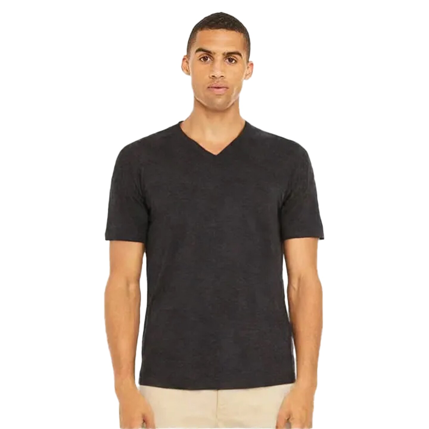 BELLA + CANVAS Triblend V-Neck Tee Soft Lightweight Unisex Retail Fit Everyday Wear Shirt