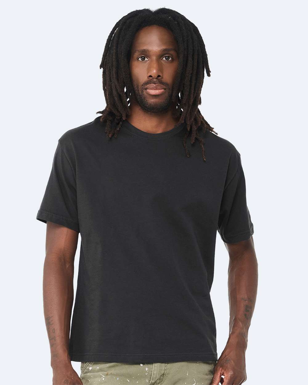 BELLA + CANVAS® Heavyweight Short Sleeve T-Shirt for Layering Outfits & Custom Print Blank Tee