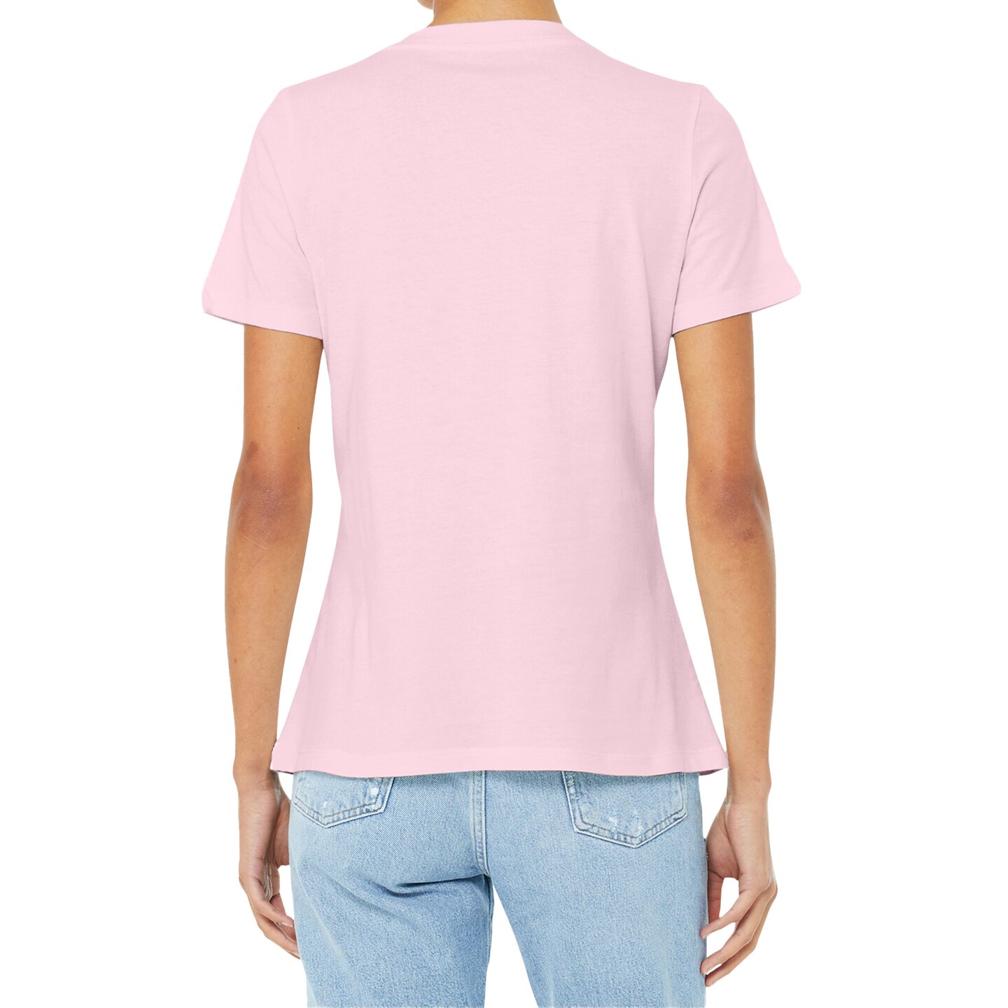 BELLA + CANVAS Women’s Relaxed Jersey V-Neck T-shirt, 100% Cotton Relaxed fit Tee