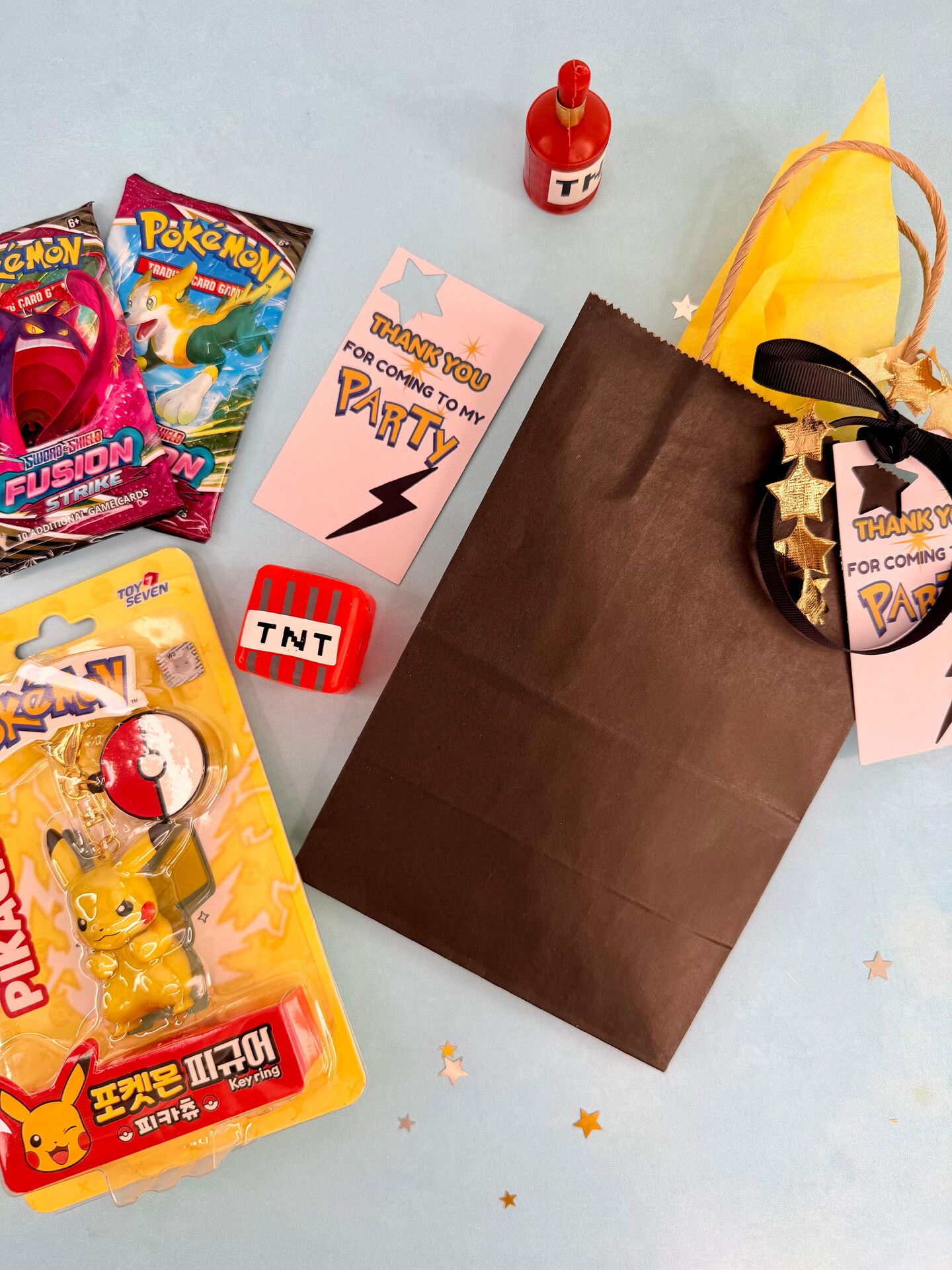 Pokémon Party Favor Bags – Pre-Filled Kids Goodie Bags with Toys, Cards and Thank You Tag