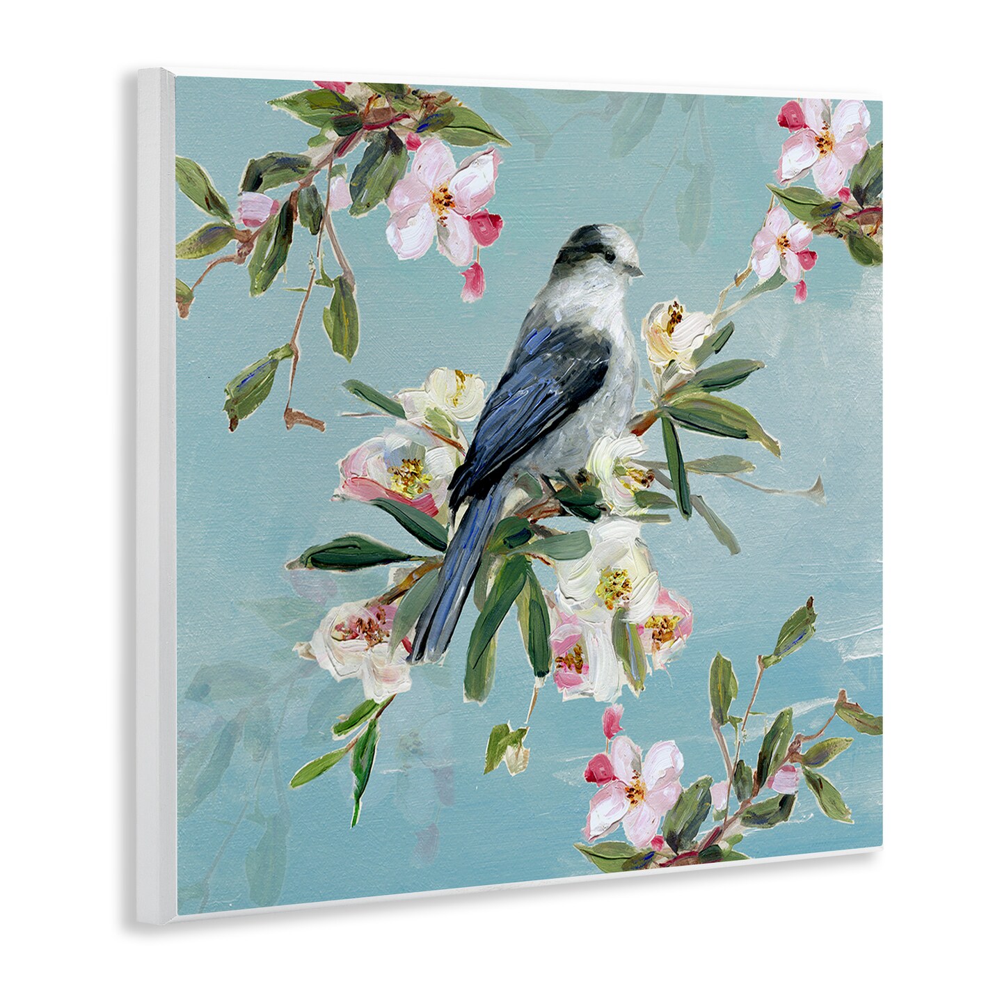 Stupell Industries Pastel Songbird Among Blossoms Wall Plaque, design by Sally Swatland