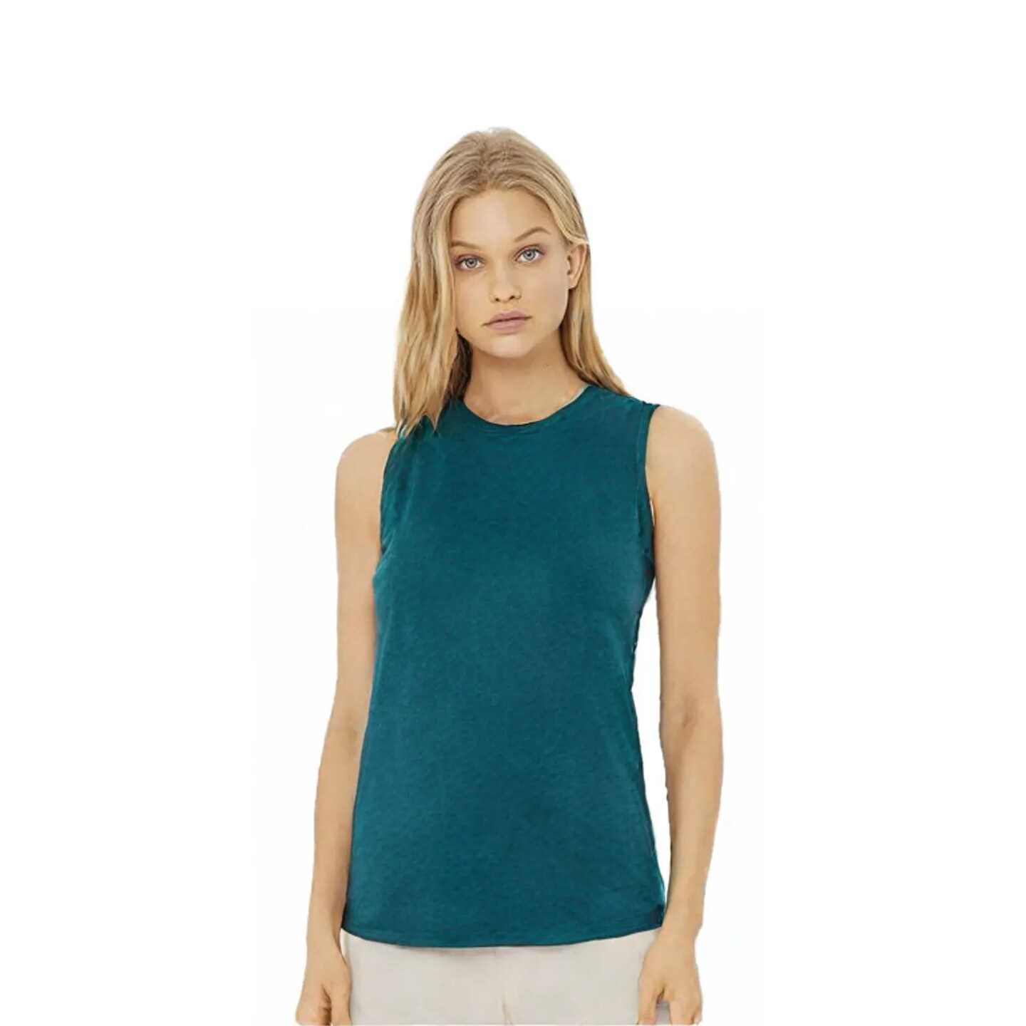 BELLA + CANVAS Women’s Jersey Muscle Tank Fit Sleeveless Top for Casual Wear