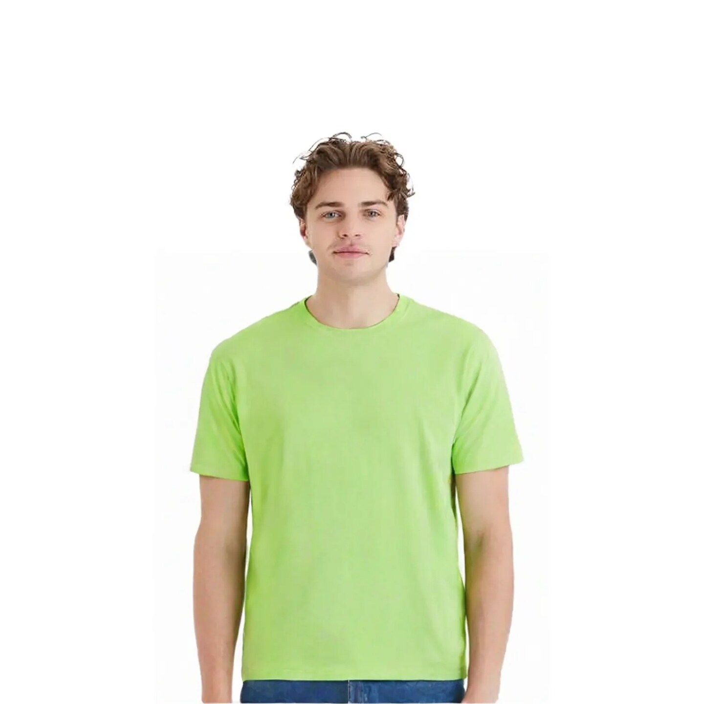 Hanes Unisex EcoSmart Cotton Polyester Blend Classic Fit Sustainable crewneck T Shirt For Screen Printing