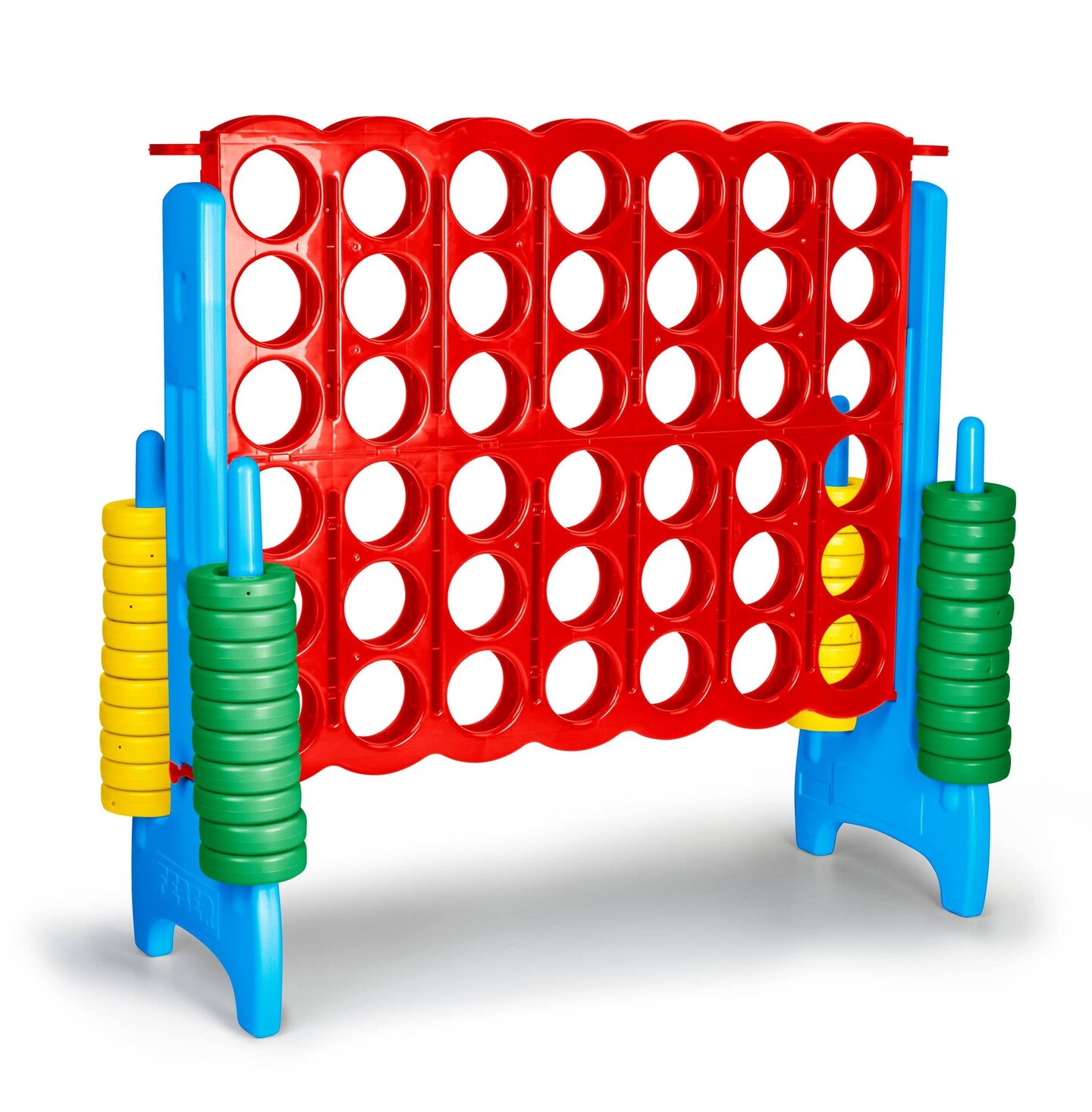 Feber Mega 4 In-Line Game (Primary Color) for Indoor or Outdoor Play
