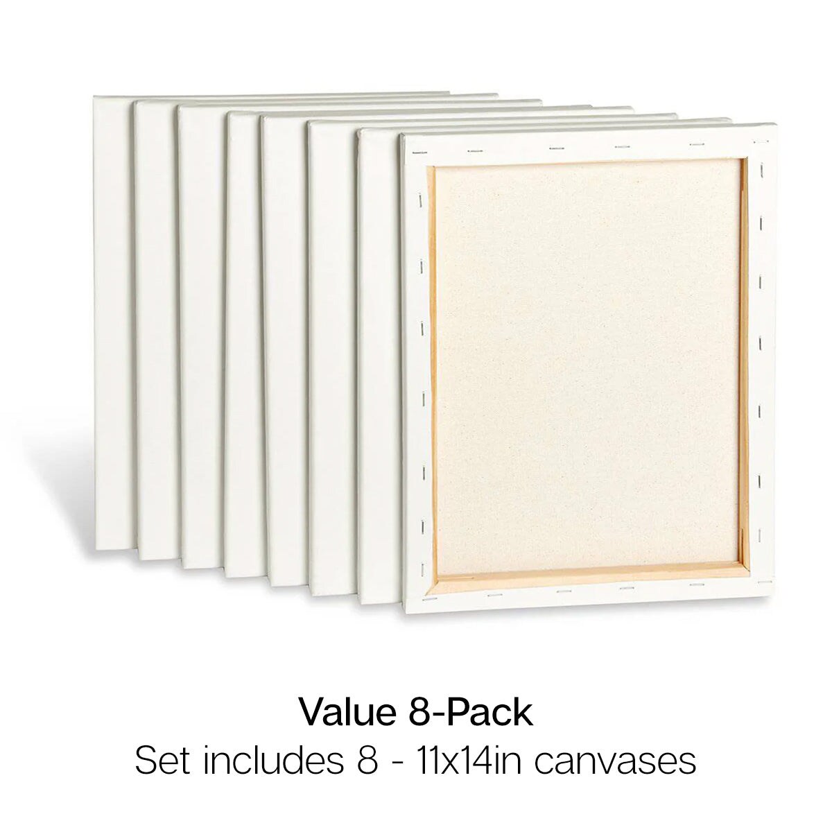 KINGART&#xAE; Stretched Canvas 11&#x22; x 14&#x22;, 8-Pack
