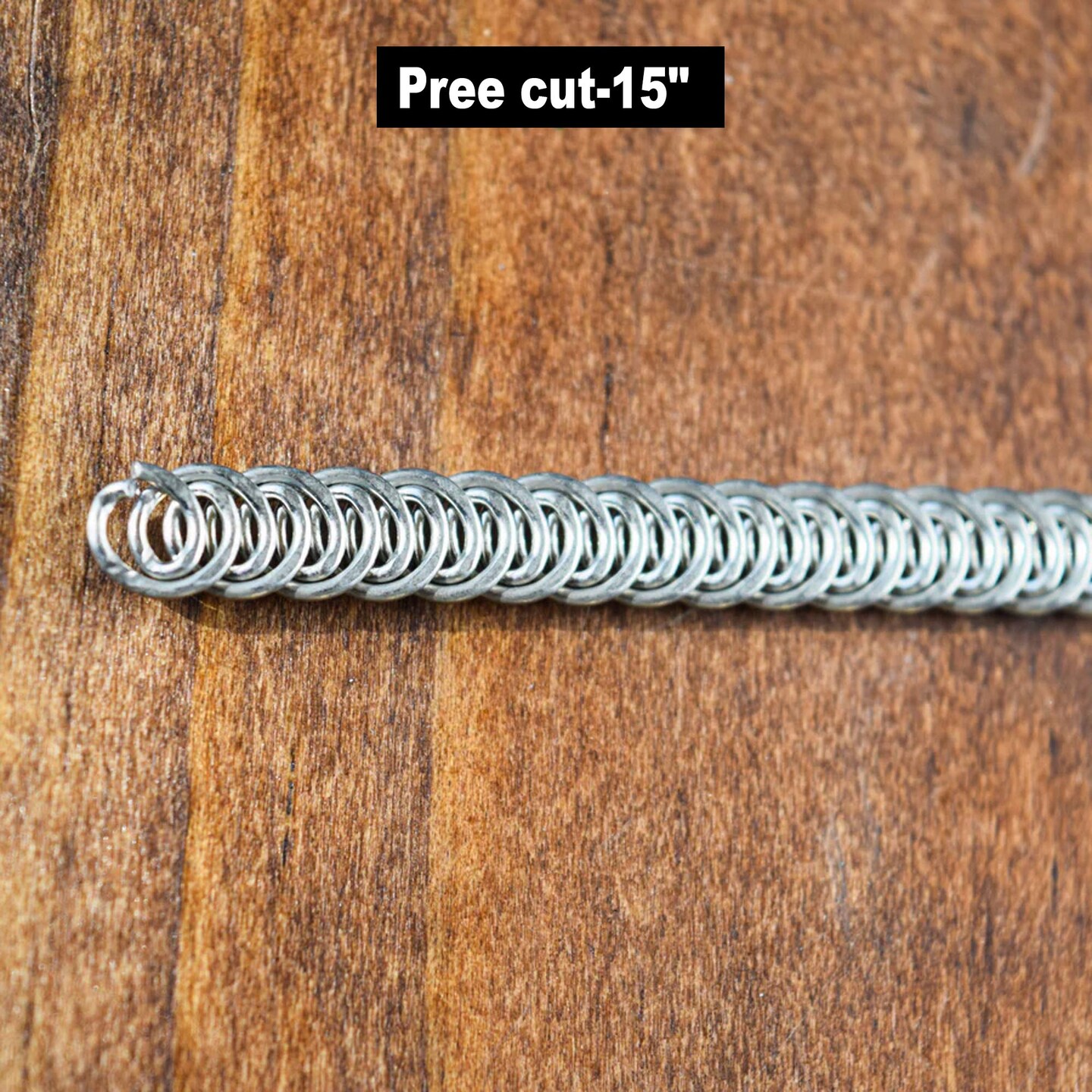 15 Inch Pre Cut Silver Spiral Metal Boning for Corset Support and Dressmaking Projects