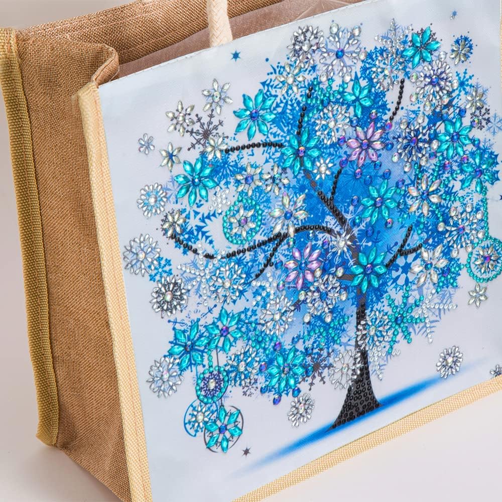 Diamond Painting Canvas Tote Bags 4 Pack