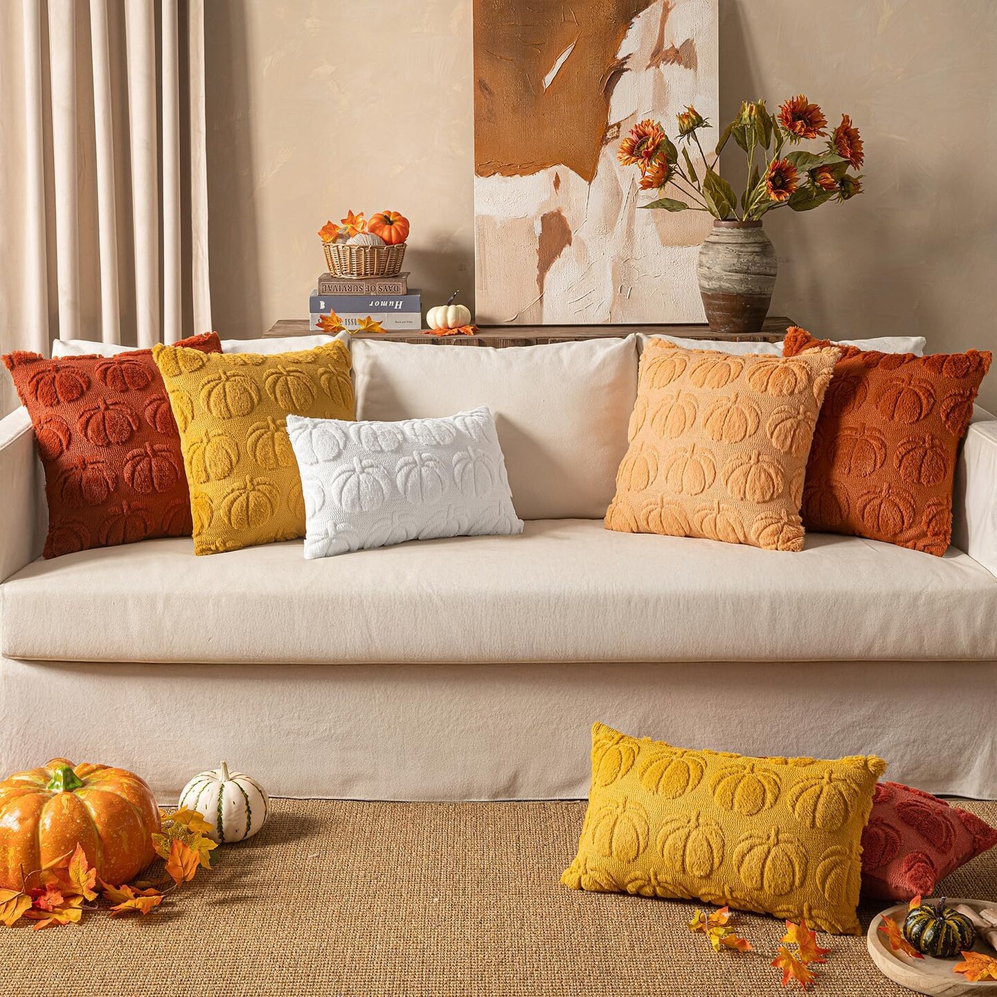 Set of 2 Fall Throw Pillow Covers 18 x 18 | Michaels