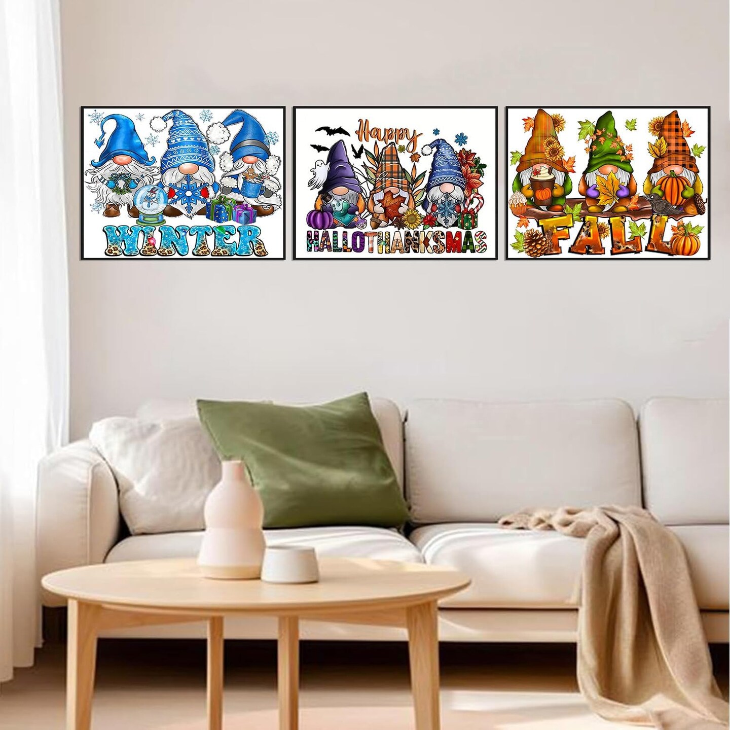 3 Pack Gnomes Diamond Painting Kits for Adults