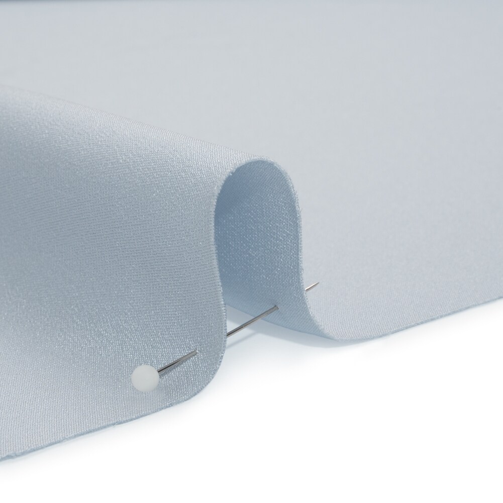 1 Yard Solid Baby Blue Silk Crepe Fabric Four Ply for High End Fashion, 44 Inches Width