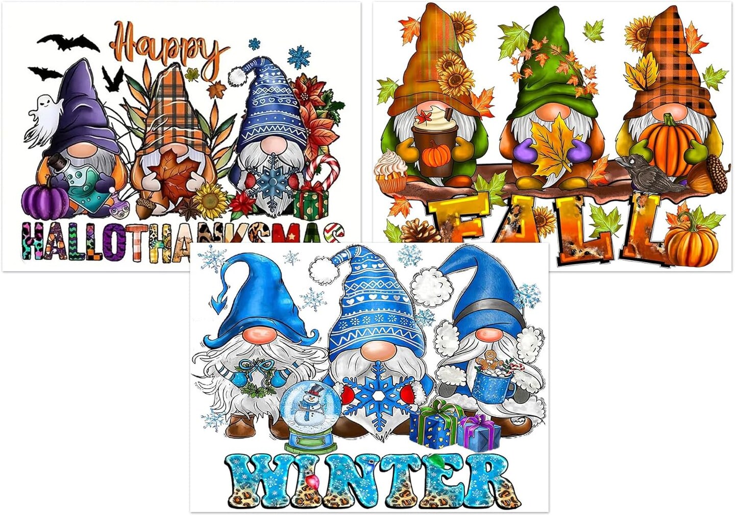 3 Pack Gnomes Diamond Painting Kits for Adults