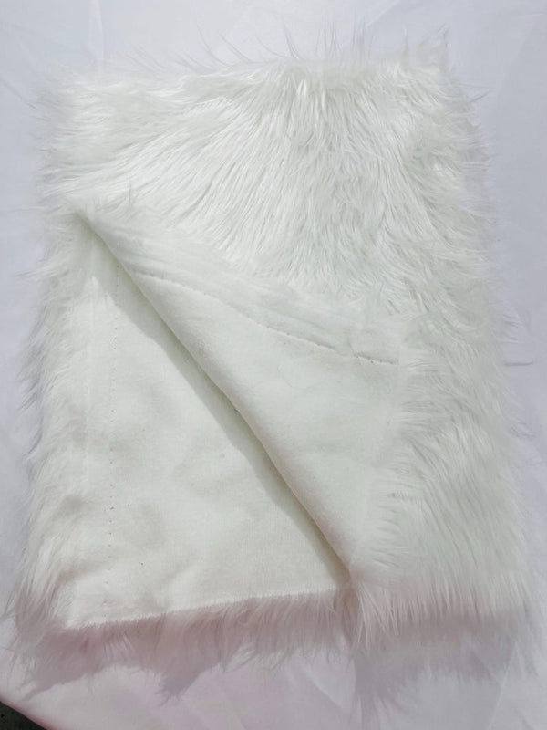 1 Yard Shaggy Faux Fox Fur Soft Vegan Fabric for Crafts, Costumes &#x26; Home Decor Projects