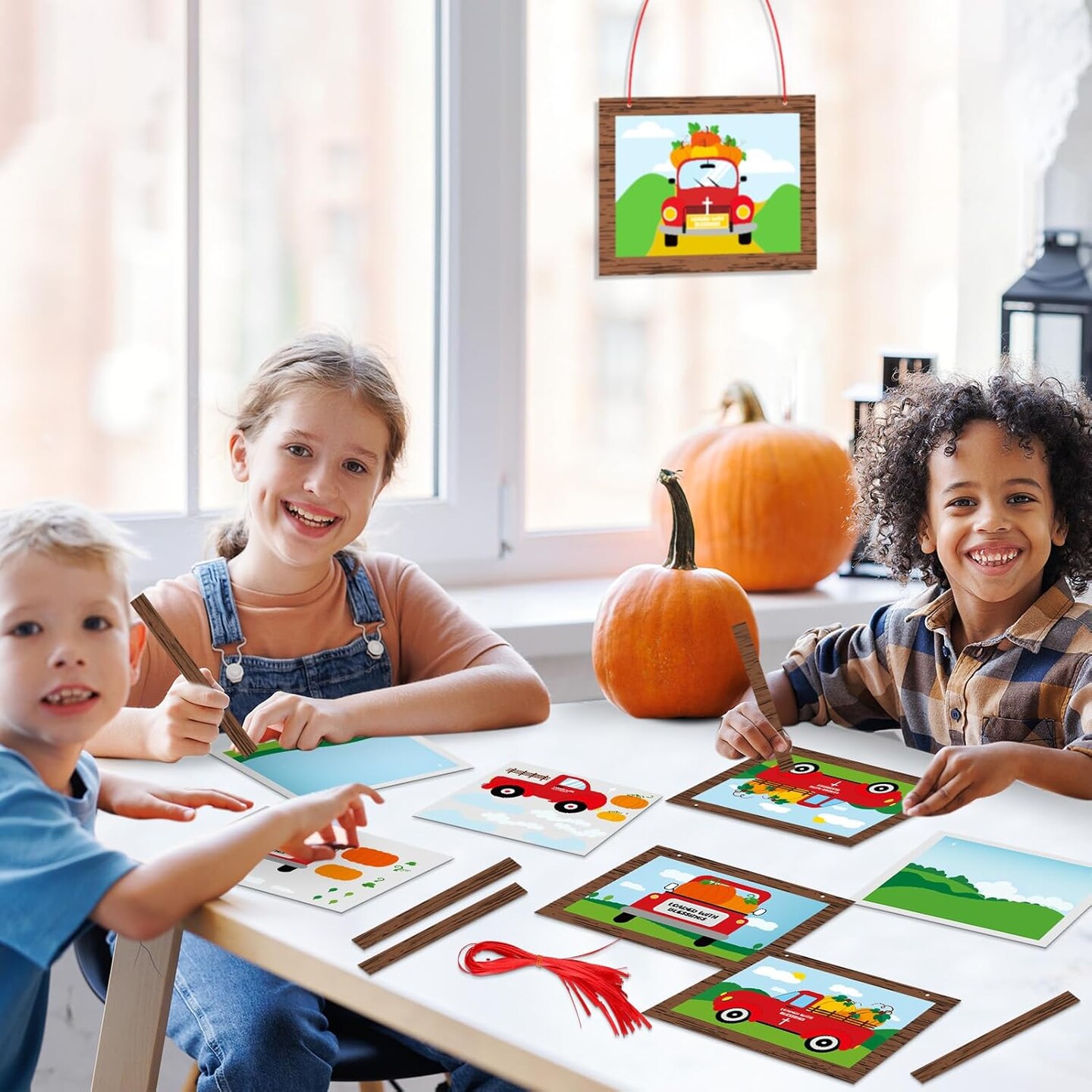 470 Pcs Fall Thanksgiving Craft Kits Fall DIY Wreath Craft Kit