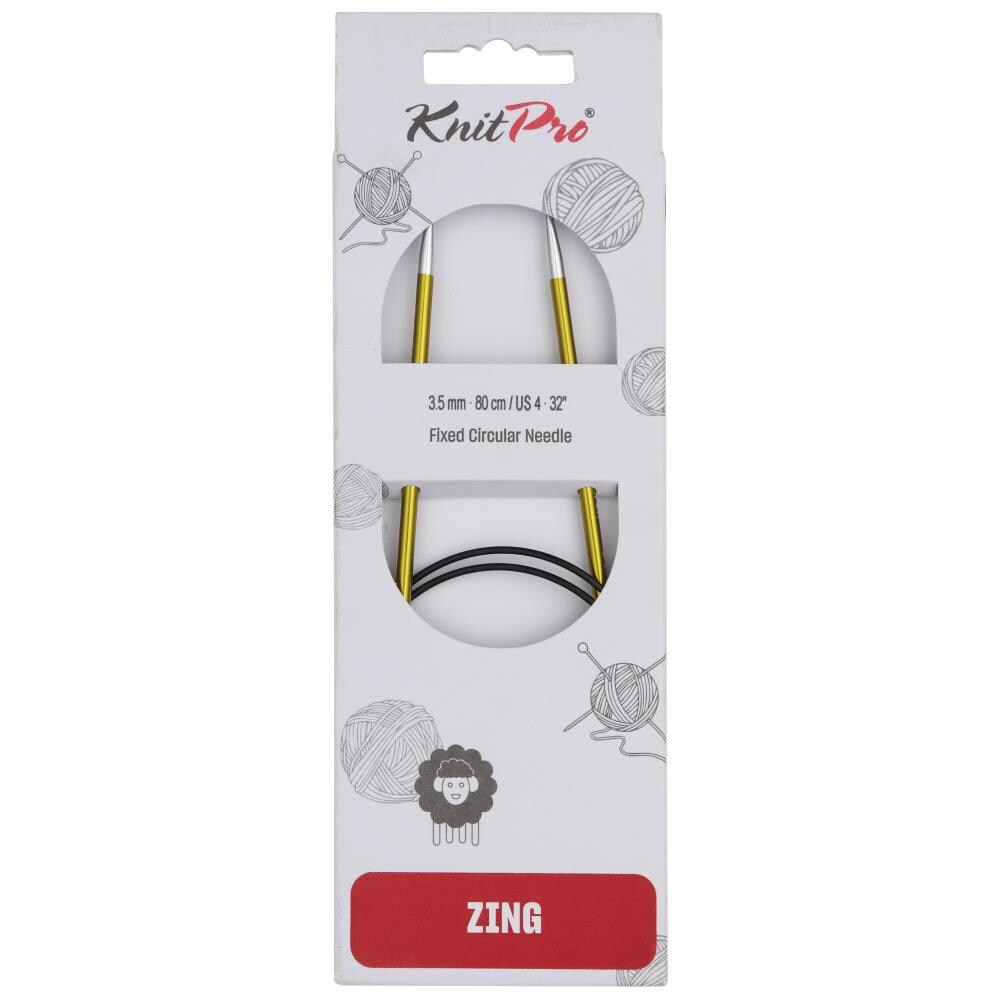 KnitPro Zing 32" Circular Knitting Needles - Sizes US 0 to 17