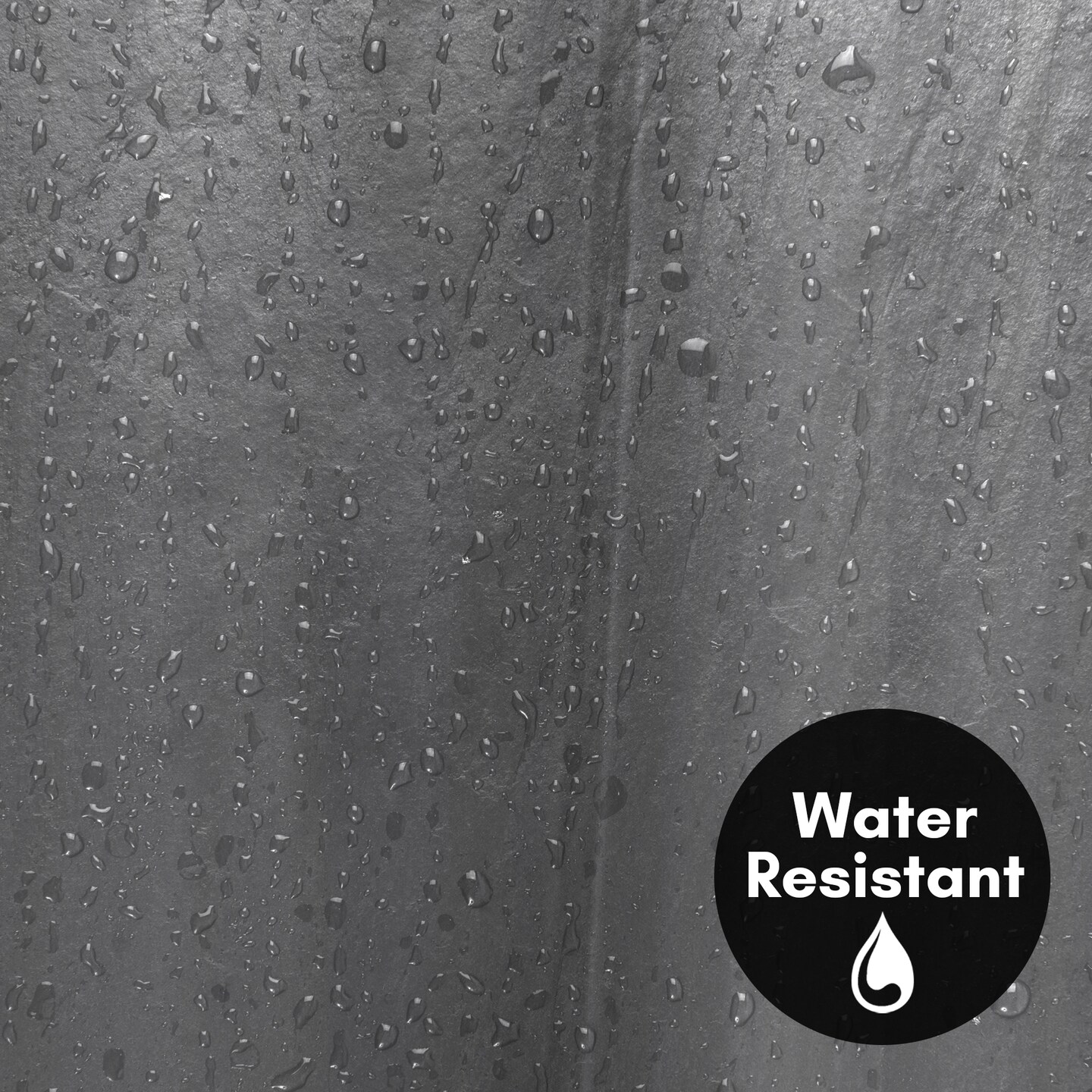 Americanflat 71x74 Solid Grey Shower Curtain - Water Resistant - Polyester Fabric