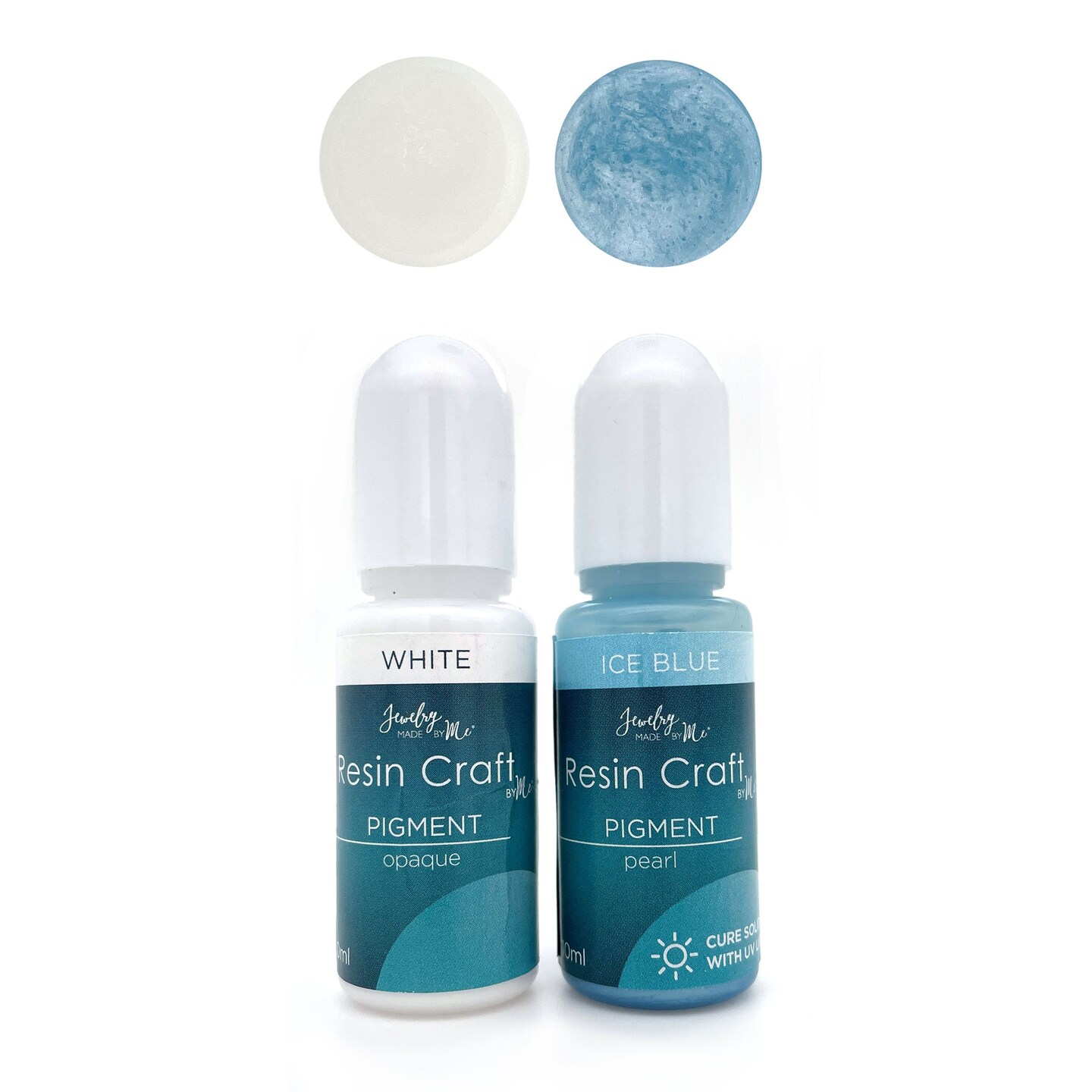 Resin Craft By Me™ Opaque White & Ice Blue Liquid Pigments 2pc 10ml