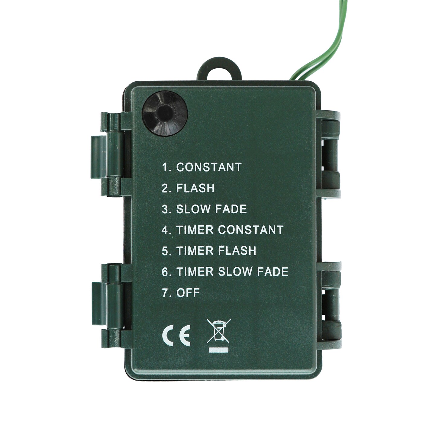 Set of 2 9ft Pre-Lit Christmas Garlands, with Warm White LED Lights with Timer, Three Function