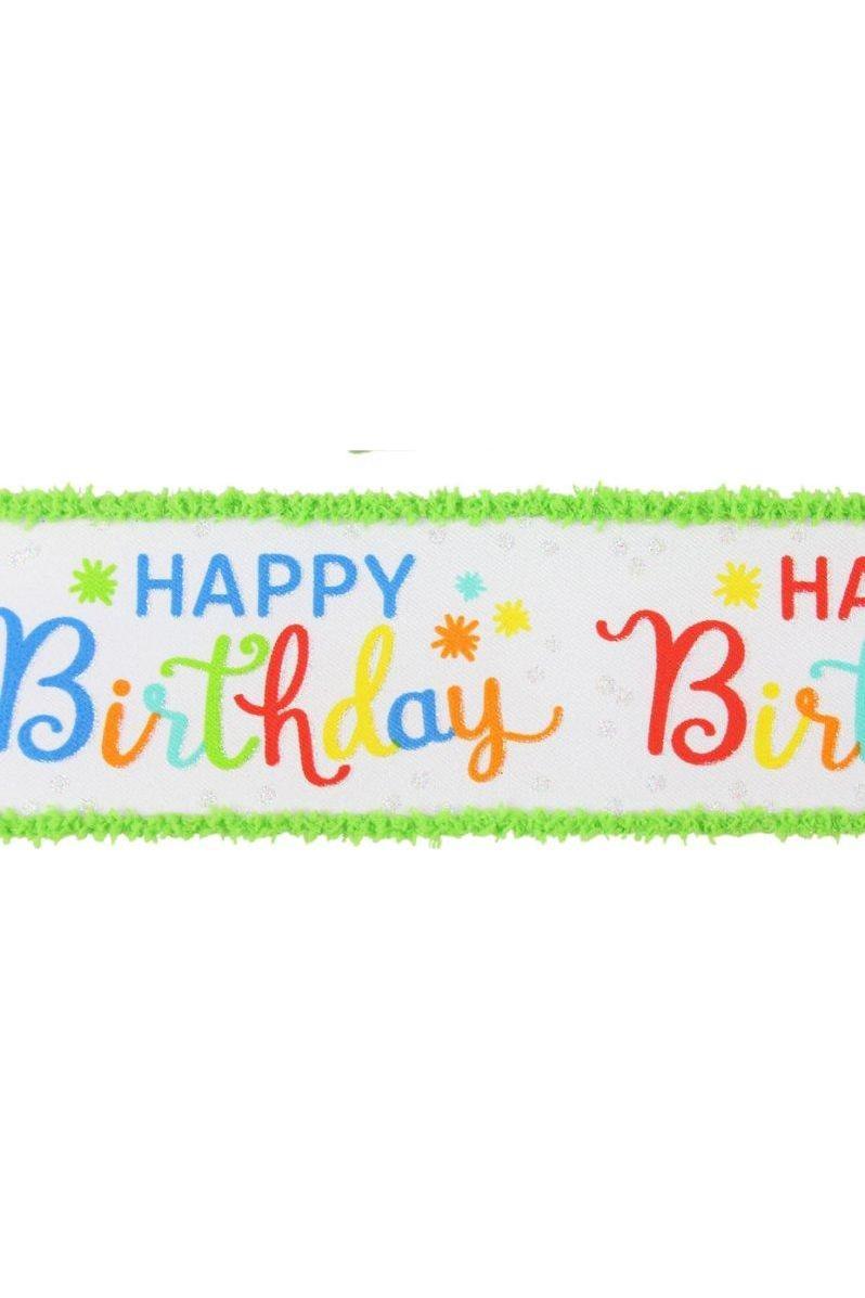 2.5&#x22; Happy Birthday Script Ribbon: Primary Colors