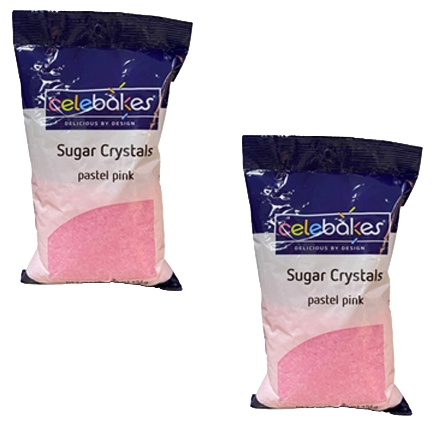 Pink Sugar Crystals for Adding a Sparkly and Sweet Touch to Cakes and Cookies
