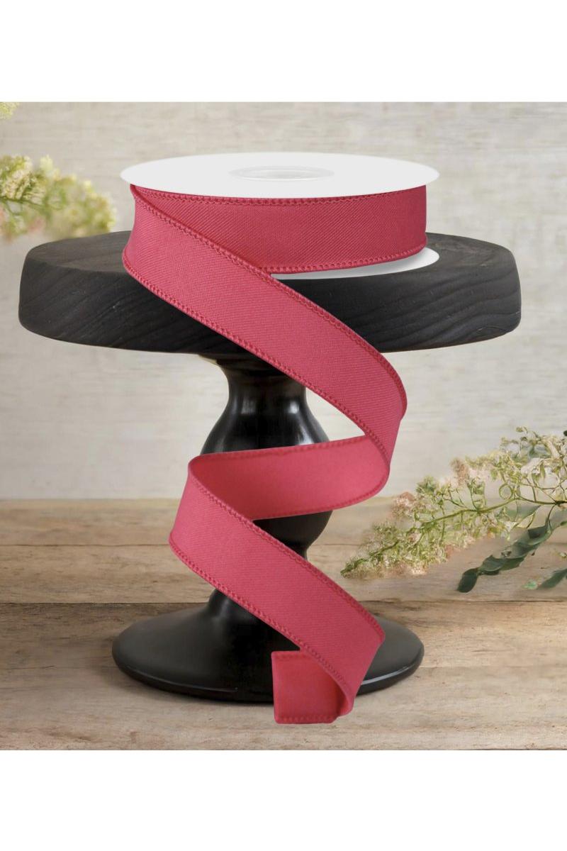 7/8&#x22; Diagonal Weave Ribbon: Hot Pink (10 Yards)