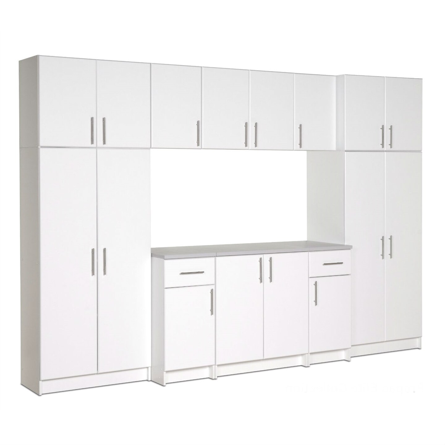White Wall Cabinet with 16 inches Depth, Adjustable Shelf and Soft-Edge Doors