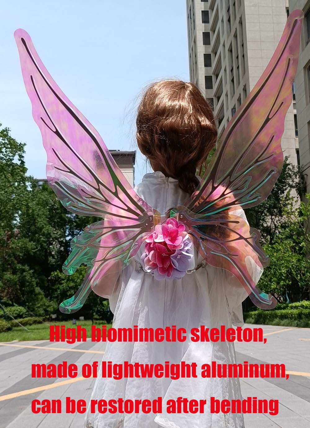 Fairy Wings for Girls,Sparkling Glowing Wings with LED Lights,Electric Butterfly-Wings for Women,Perfect Fairy Costume and Party