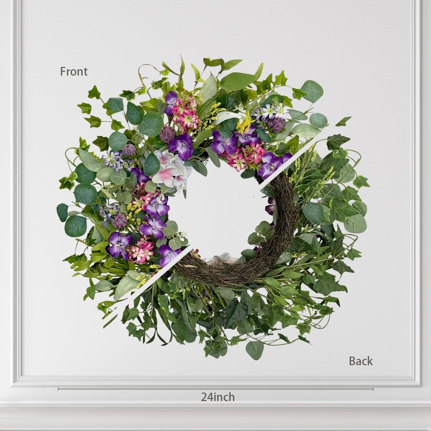 24 Inch Spring Wreaths for Front Door