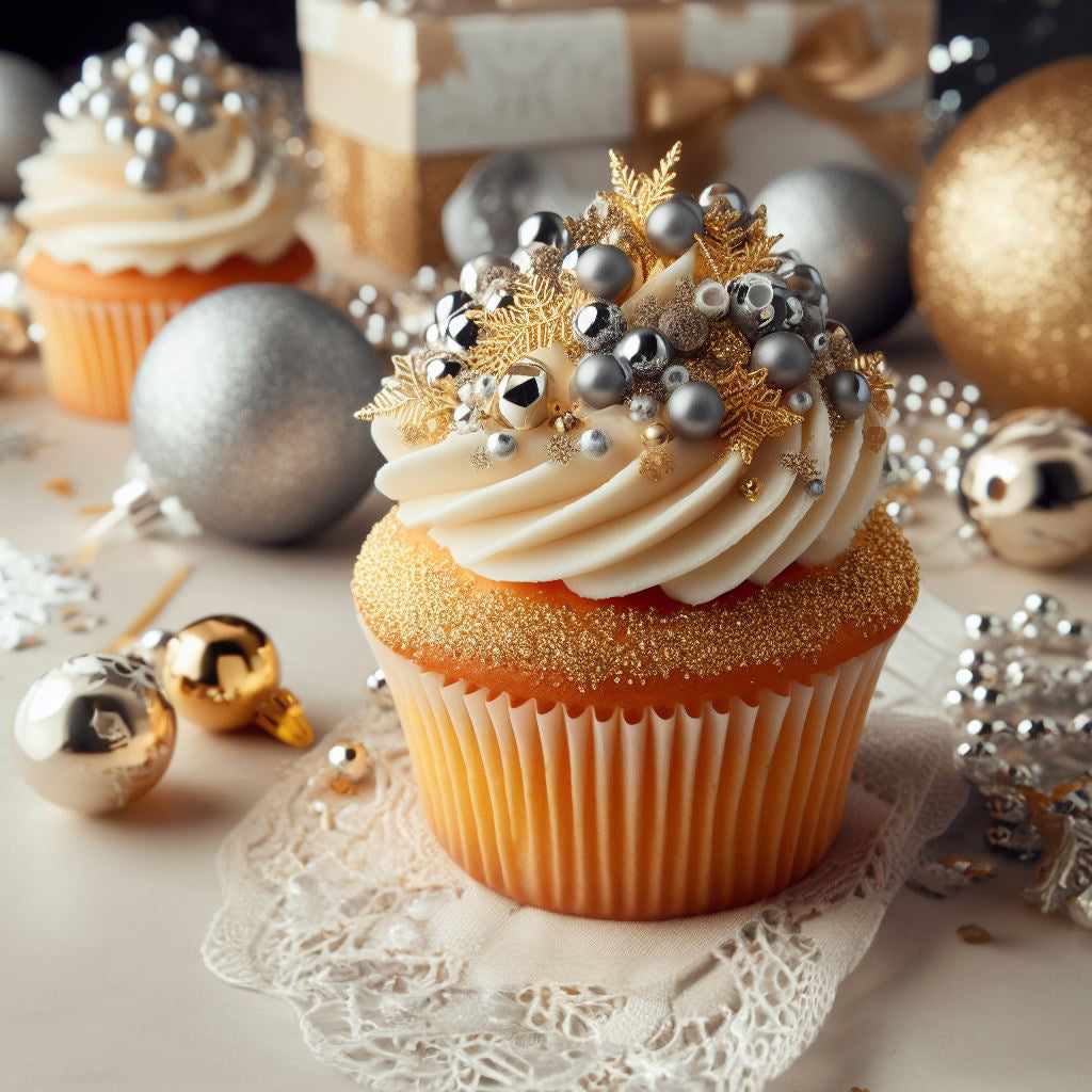 Krazy Sprinkles - Silver Pearl 8mm Beads (1/2 Cup, 1x Jar) for Cakes, Ice Cream & Cookies