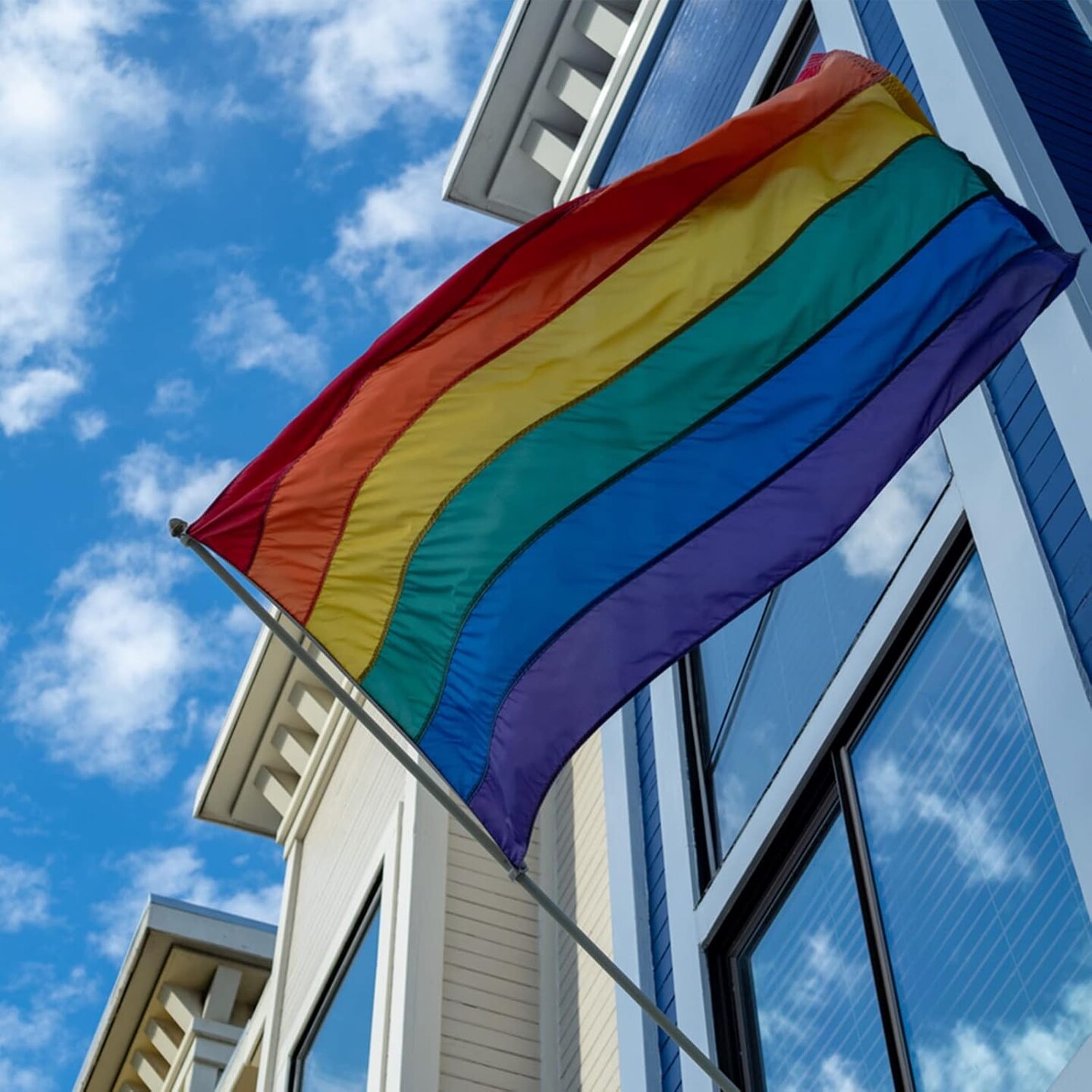 LGBTQ Rainbow Gay Pride Flag 3x5 Outdoor (Sewn Stripes ),UV Fading Resistant,Canvas Header and 4 Stitched,LGBT Pride Rainbow Flags Banners for Wall and Pole 8 Stripes(pole not included)