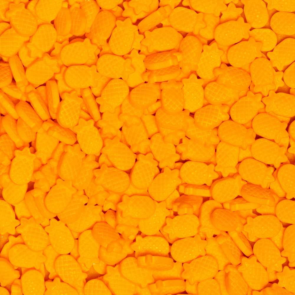 Krazy Sprinkles - Pineapples (1/2 Cup, 1x Jar) for Cakes, Ice Cream & Cookies