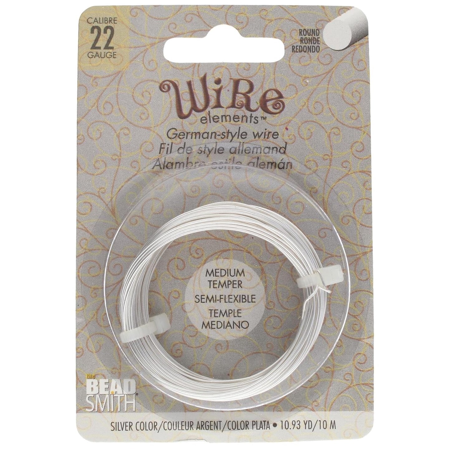 The Beadsmith German-Style Jewelry Wire – Copper Core, Copper Plated -Beading Wire Used to Jewelry Making, Wire Wrapping, Sculpting, Floral, and DIY Arts & Crafts
