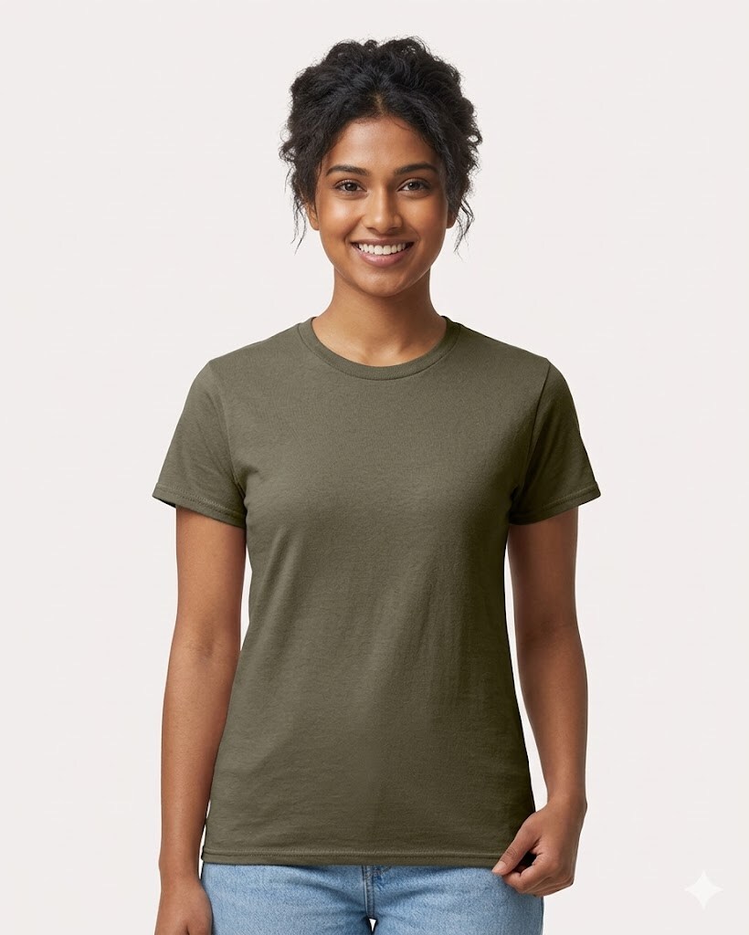 8 Pack: Gildan® Ultra Cotton Crewneck Short Sleeve T-Shirt 100% US Cotton for Custom Printing & Promotional Use Blank Tee