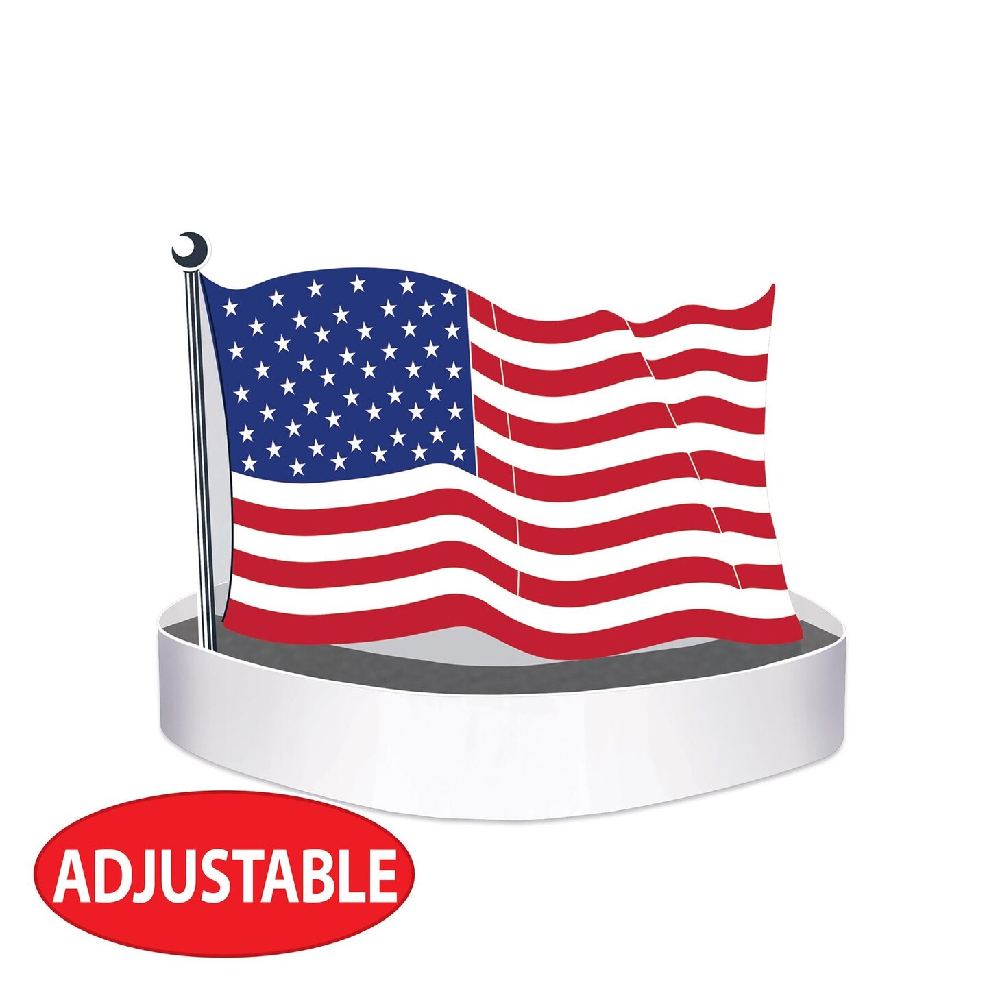 12 Pack Beistle American Flag Headband
