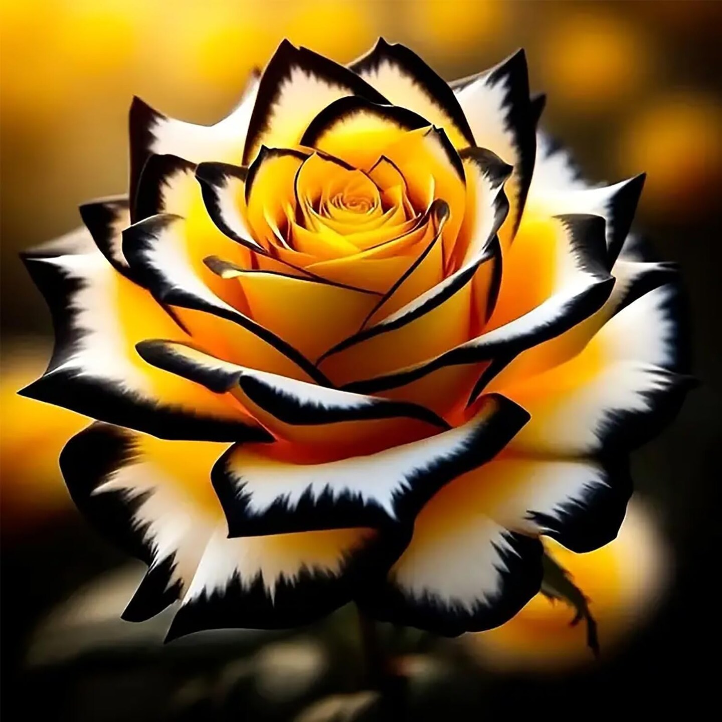 5D Diamond Painting Kits for Adults Beginners, Yellow Rose Diamond Art, DIY Full Round Drill Diamond Dot Gem Art Kits